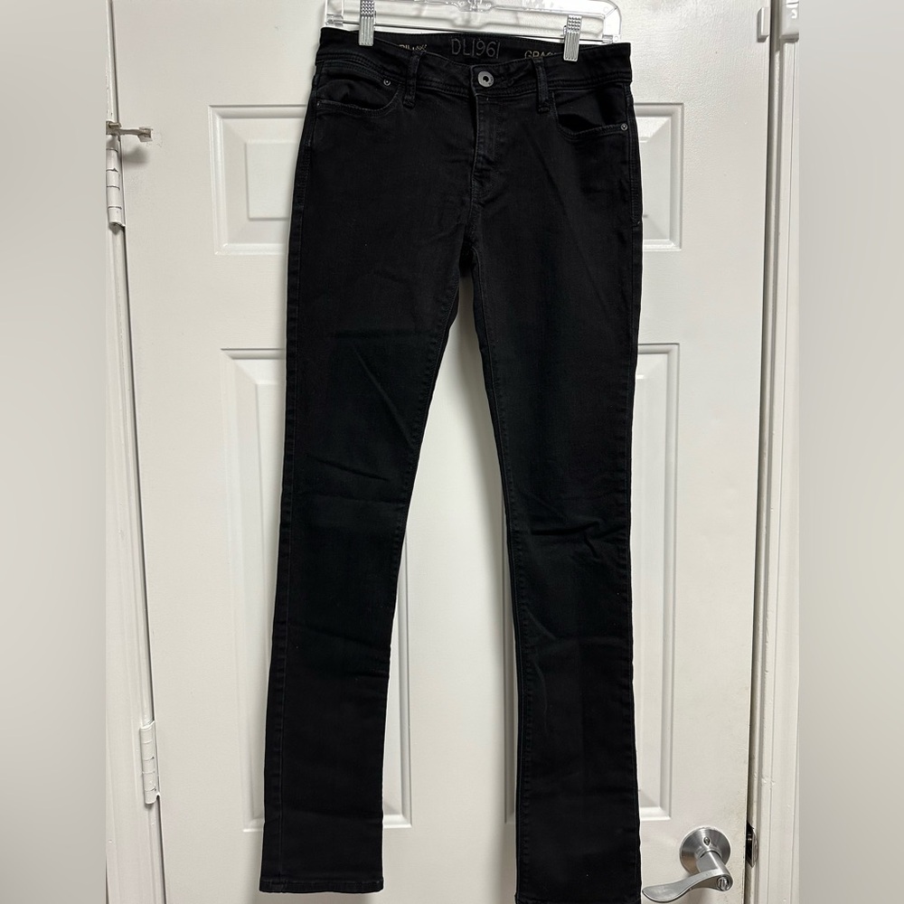 DL1961 Black Straight Leg Jeans Like New